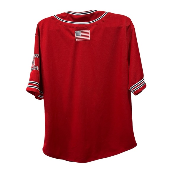 Colosseum Patriotic USA God Bless America Baseball Jersey M - Picture 2 of 13